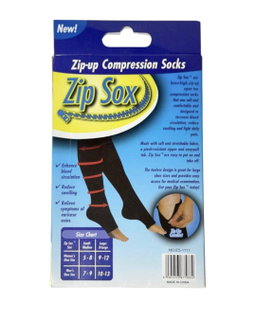 Zip-up Compression Socks. 