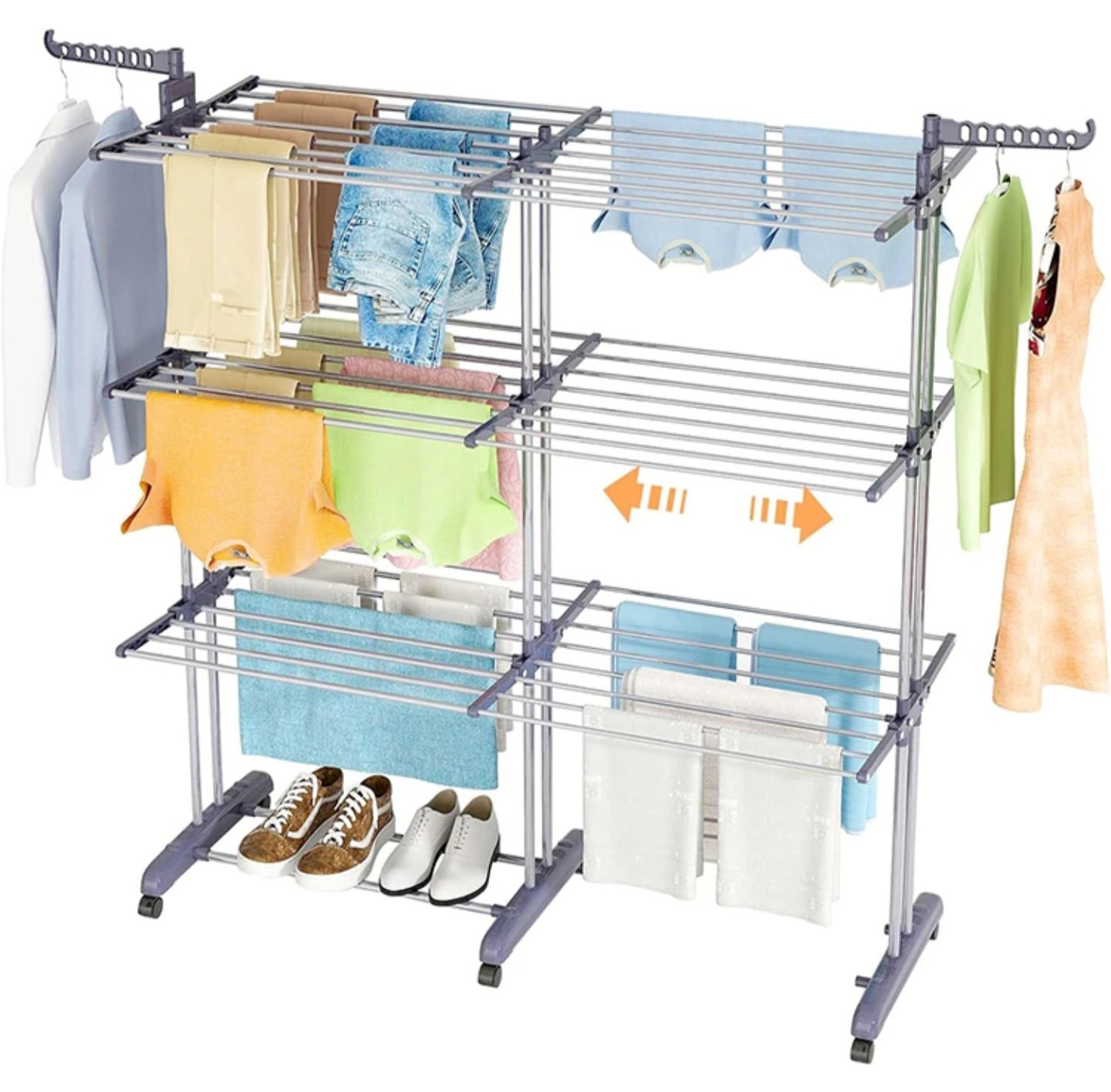 Heavy Duty Double Side Clothes Drying Rack_5
