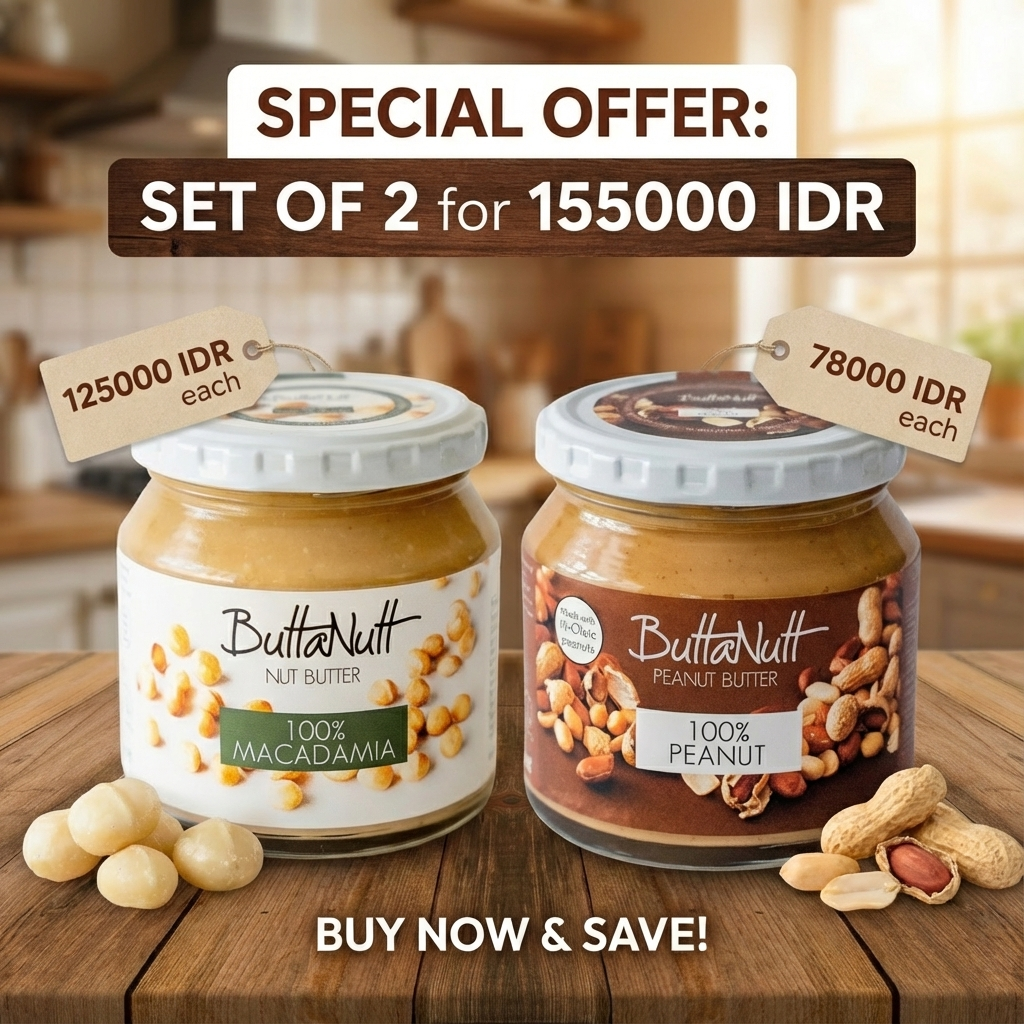 Promo set of 100% Macadamia Nut Butter and 100% Peanut Butter_0