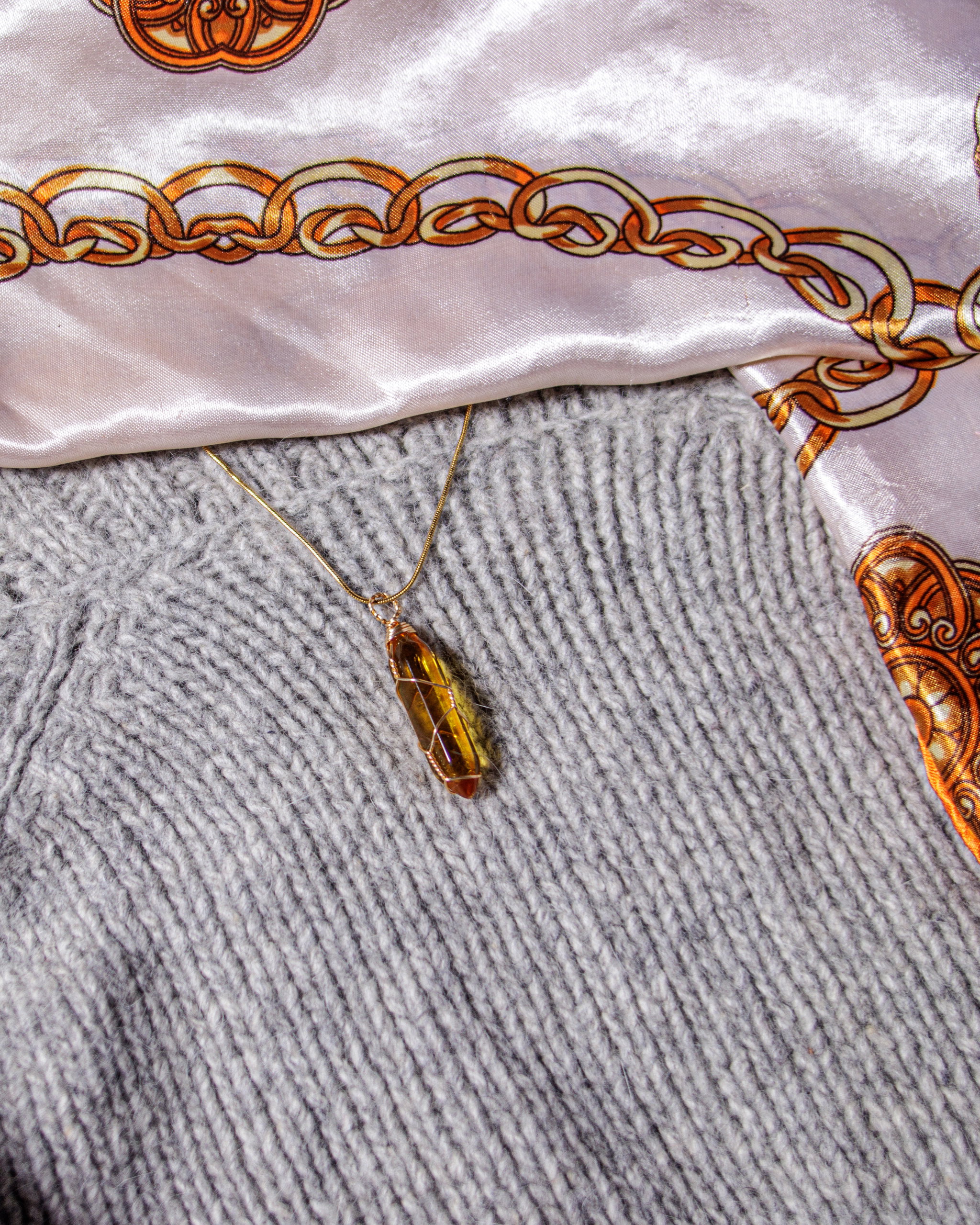 Yellow Crystal Gold Necklace_1