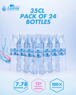 Lasena Natural Alkaline Water - 35CL Pack Of 24 Bottles