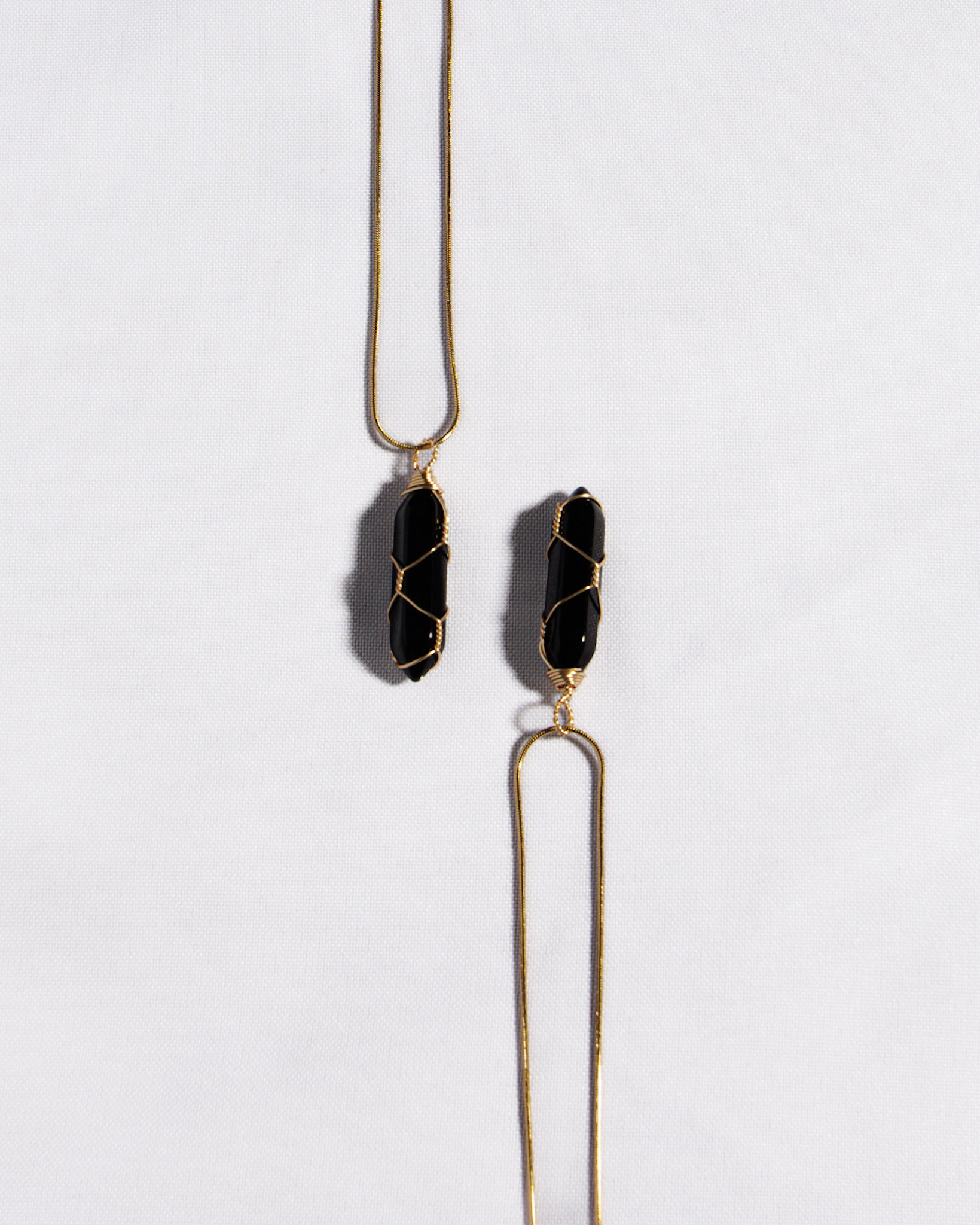 Obsidian Gold Necklace_2