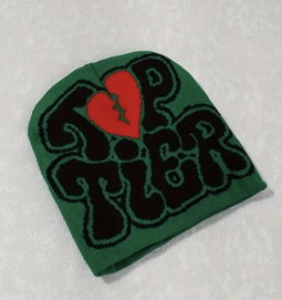 Two sided top tier beanie $65.00