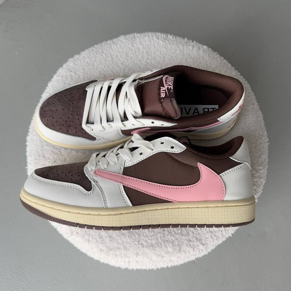 Air Jordan 1 Low x Travis Scott “Dark Pony Pink” 🌸🟤_2