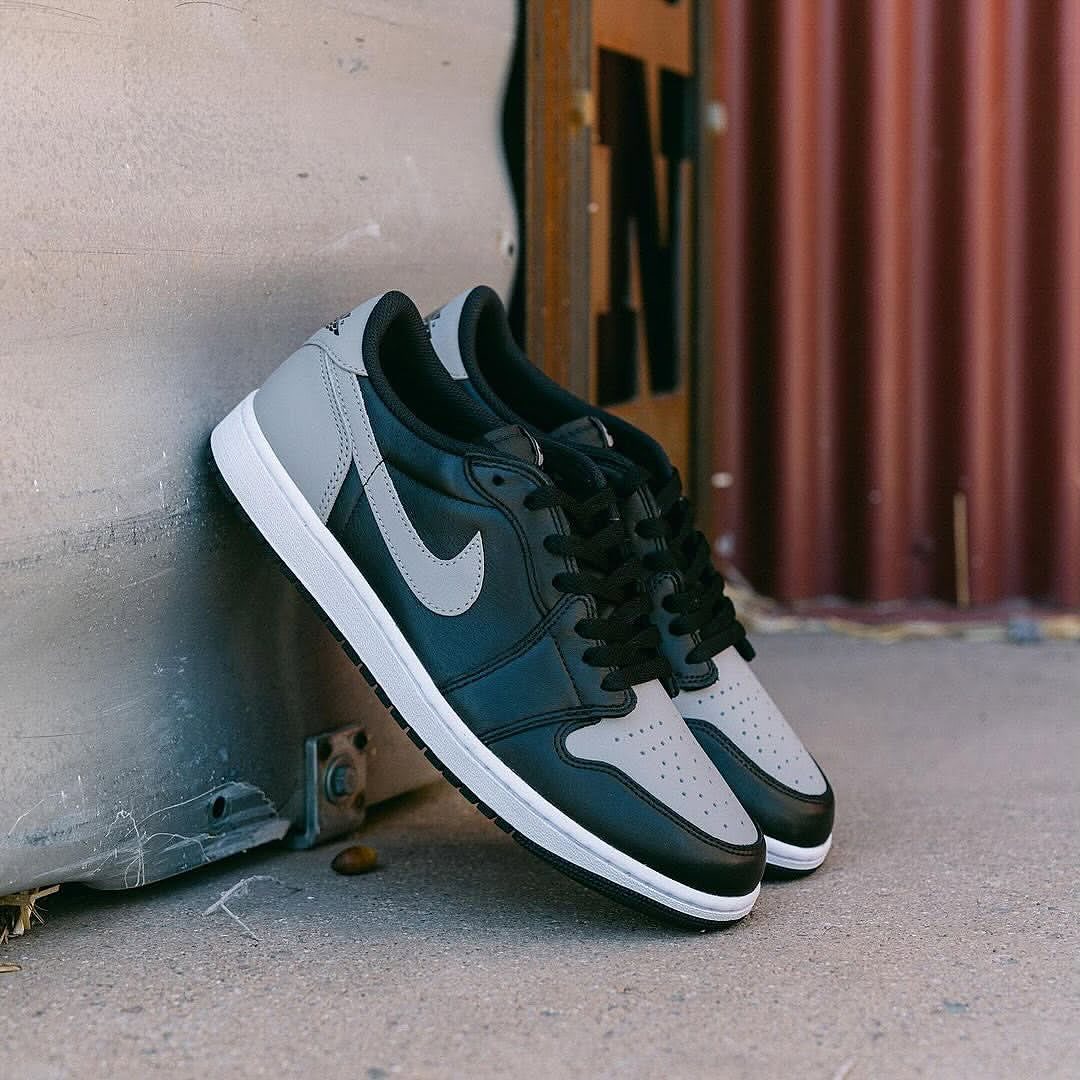 Air Jordan 1 Low “Shadow Leather” ⚫️🤍_4