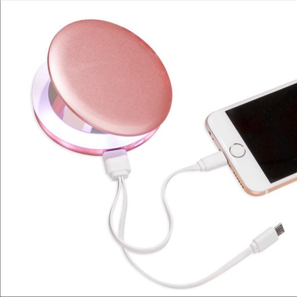 Led Mirror Magnifier + Power Bank 