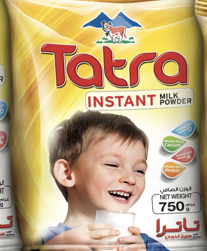 Tatra instant milk powder sealed 750 g  حليب تاترا سريع الذوبان مختوم ٧٥٠ غ