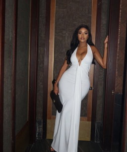 WRAPPED MAXI dress