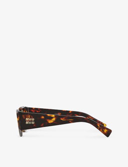 Óculos miu miu cat eye castanhos 