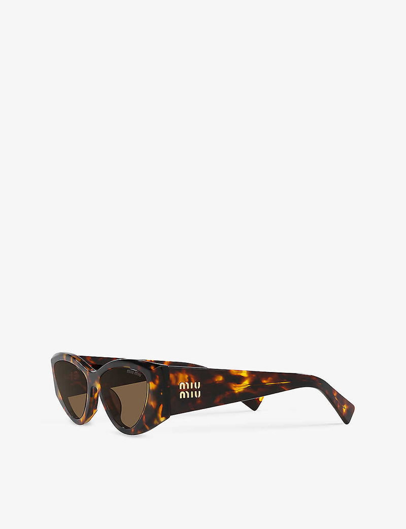 Óculos miu miu cat eye castanhos _3