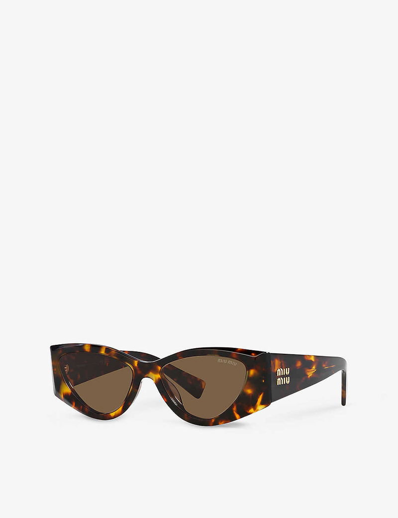 Óculos miu miu cat eye castanhos