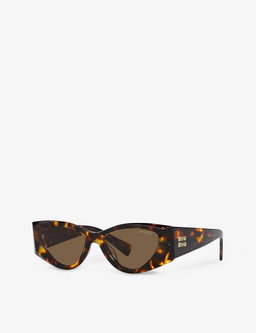 Óculos miu miu cat eye castanhos 