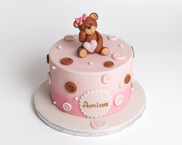 Pink Button Bear