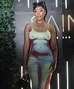 3D PRINT MAXI DRESS