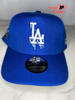 Blue LA dripping logo new era