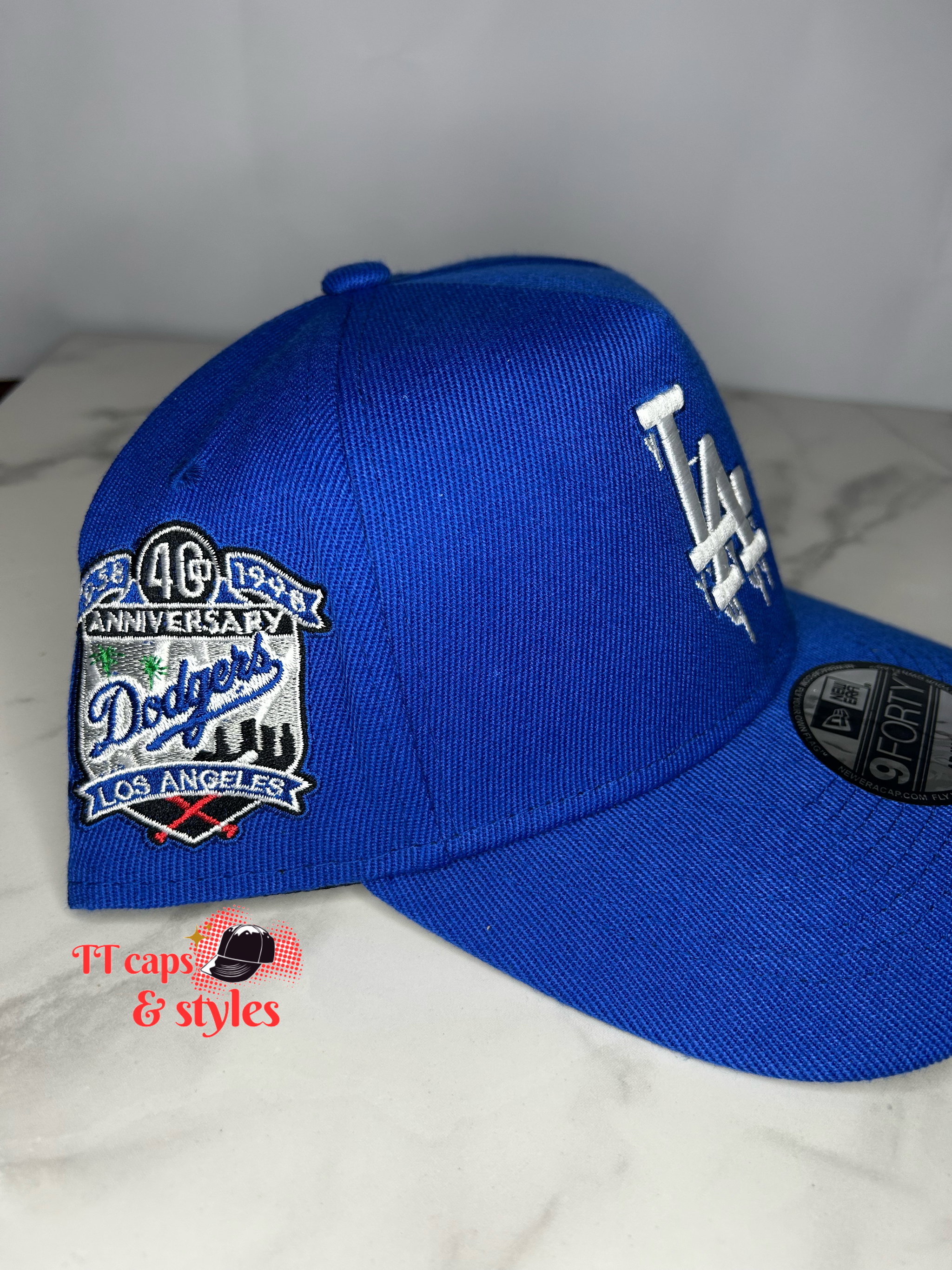 Blue LA dripping logo new era_1