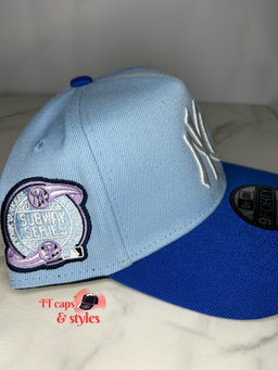 Double blue NY new era subway series 2000