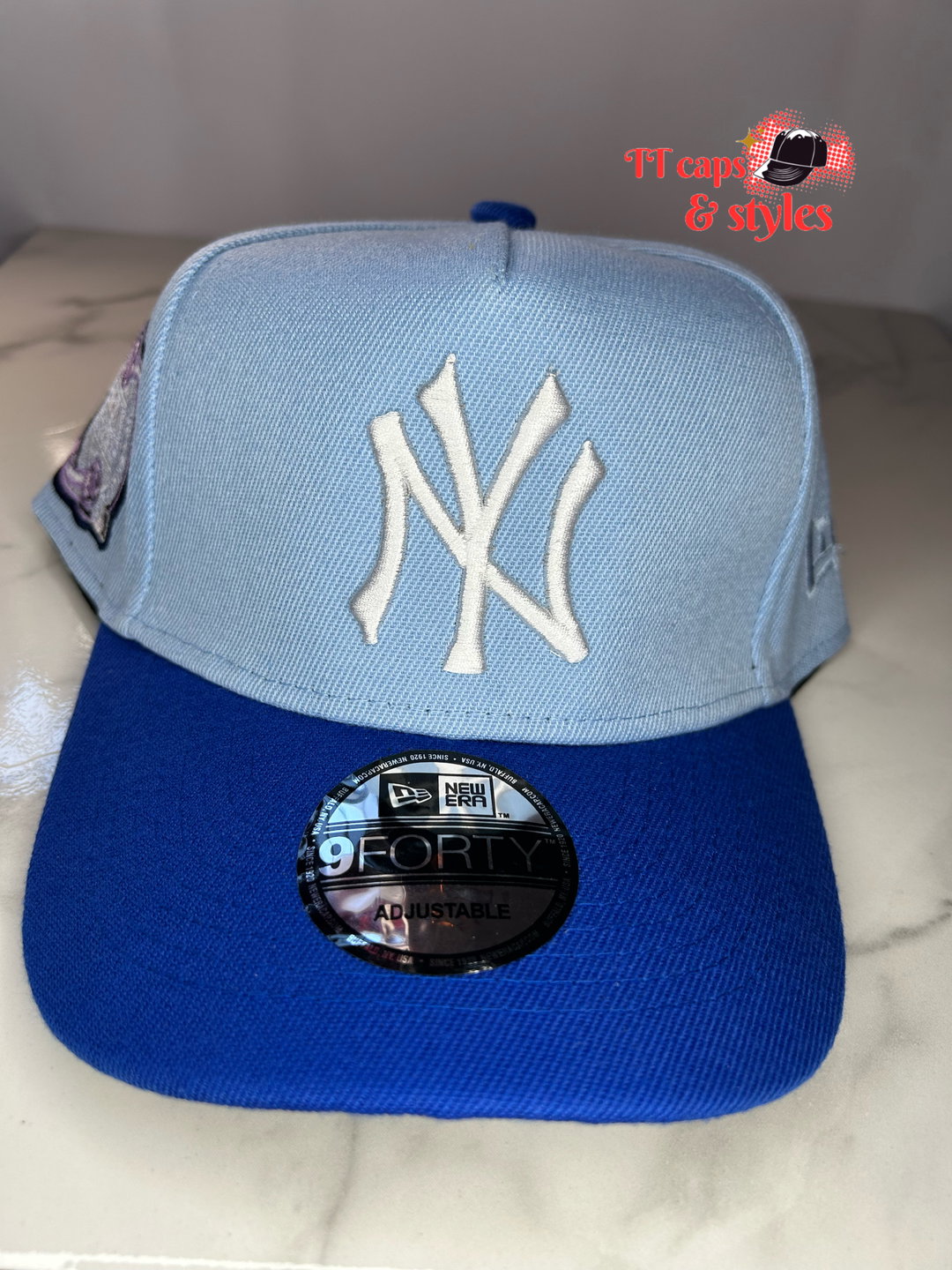 Double blue NY new era subway series 2000