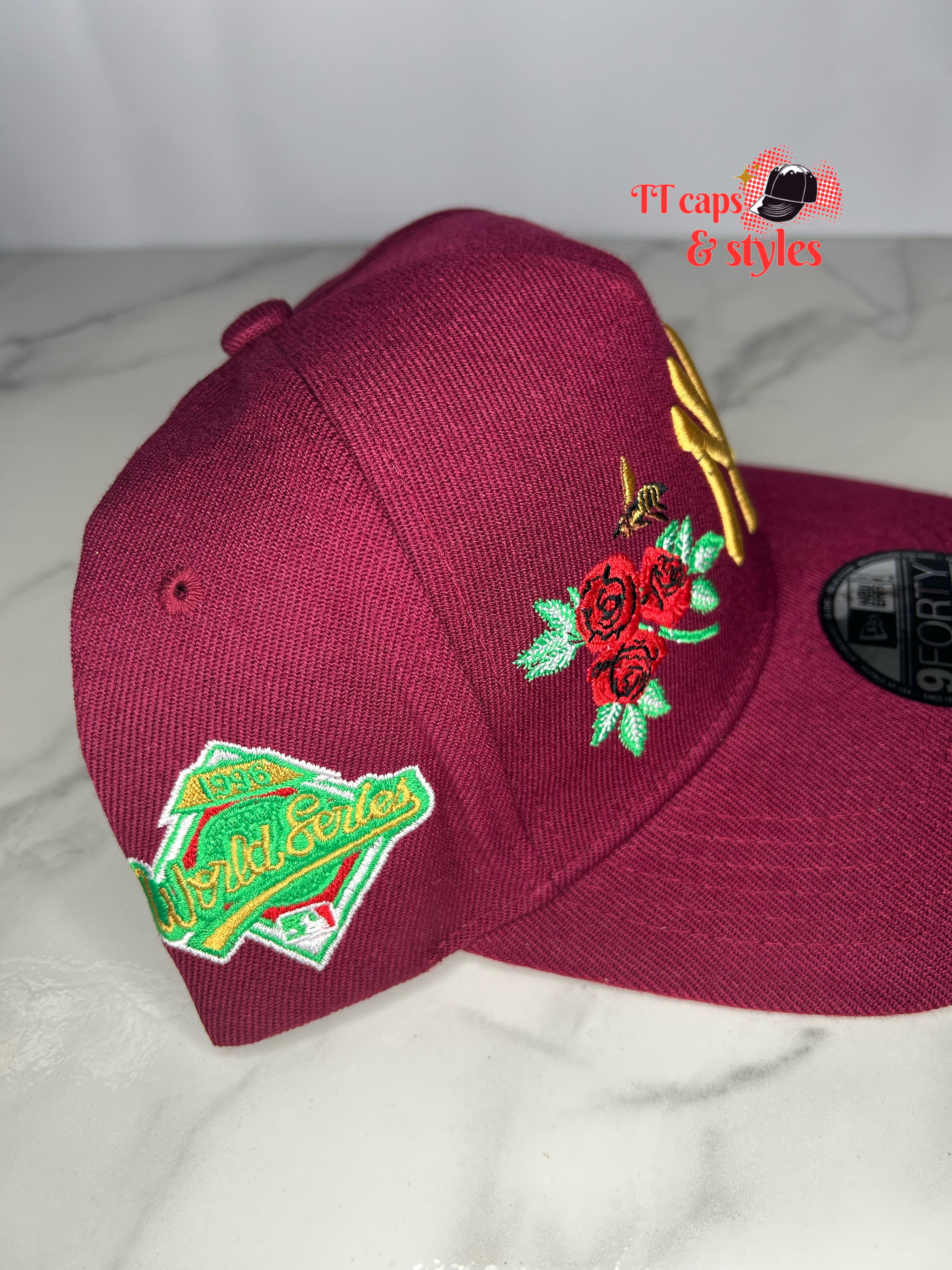 Burgundy NY 9forty NEW ERA World Series 1996_1