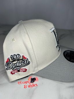 Cream and grey LA DODGERS 1890-1990