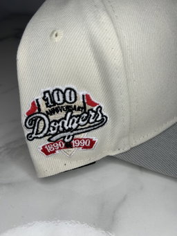 Cream and grey LA DODGERS 1890-1990