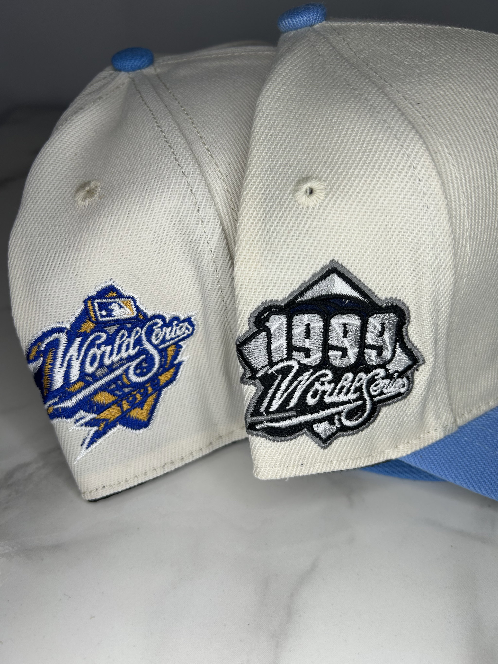 Cream and blue new era World Series _1