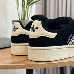 Adidas Campus 00s “Black Leopard” (Cream Sole / Gum Outsole)