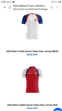 2026 HAITIAN NATIONAL SOCCER T - SHIRTS 