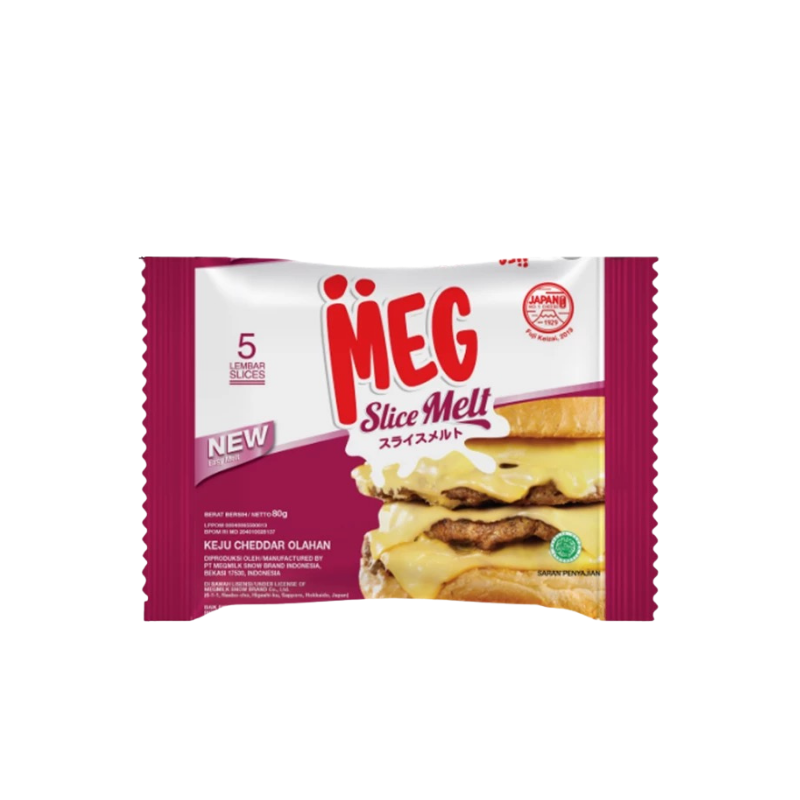 Meg Cheddar Melt Slice 5pcs 80gram_0