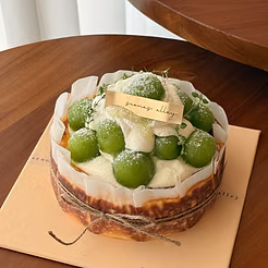 White Grape Muscat San Sebastian Cheesecake
