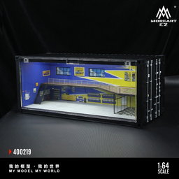 MOREART MODEL 1/64 DIORAMA CONTAINER - YELLOW/BLUE