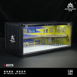 MOREART MODEL 1/64 DIORAMA CONTAINER - YELLOW/BLUE