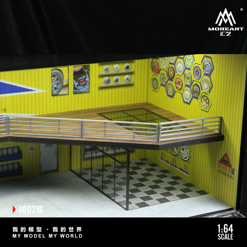 MOREART MODEL 1/64 DIORAMA CONTAINER - YELLOW/BLUE_4