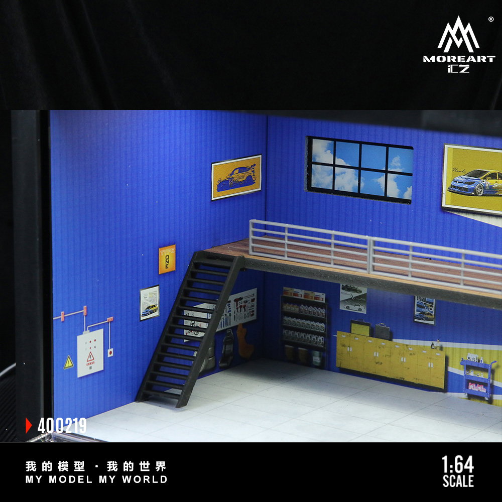 MOREART MODEL 1/64 DIORAMA CONTAINER - YELLOW/BLUE_2