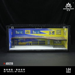 MOREART MODEL 1/64 DIORAMA CONTAINER - YELLOW/BLUE