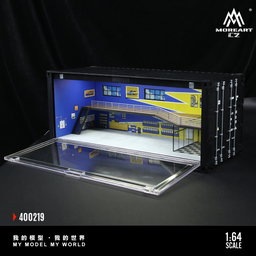 MOREART MODEL 1/64 DIORAMA CONTAINER - YELLOW/BLUE