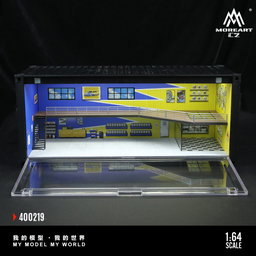 MOREART MODEL 1/64 DIORAMA CONTAINER - YELLOW/BLUE