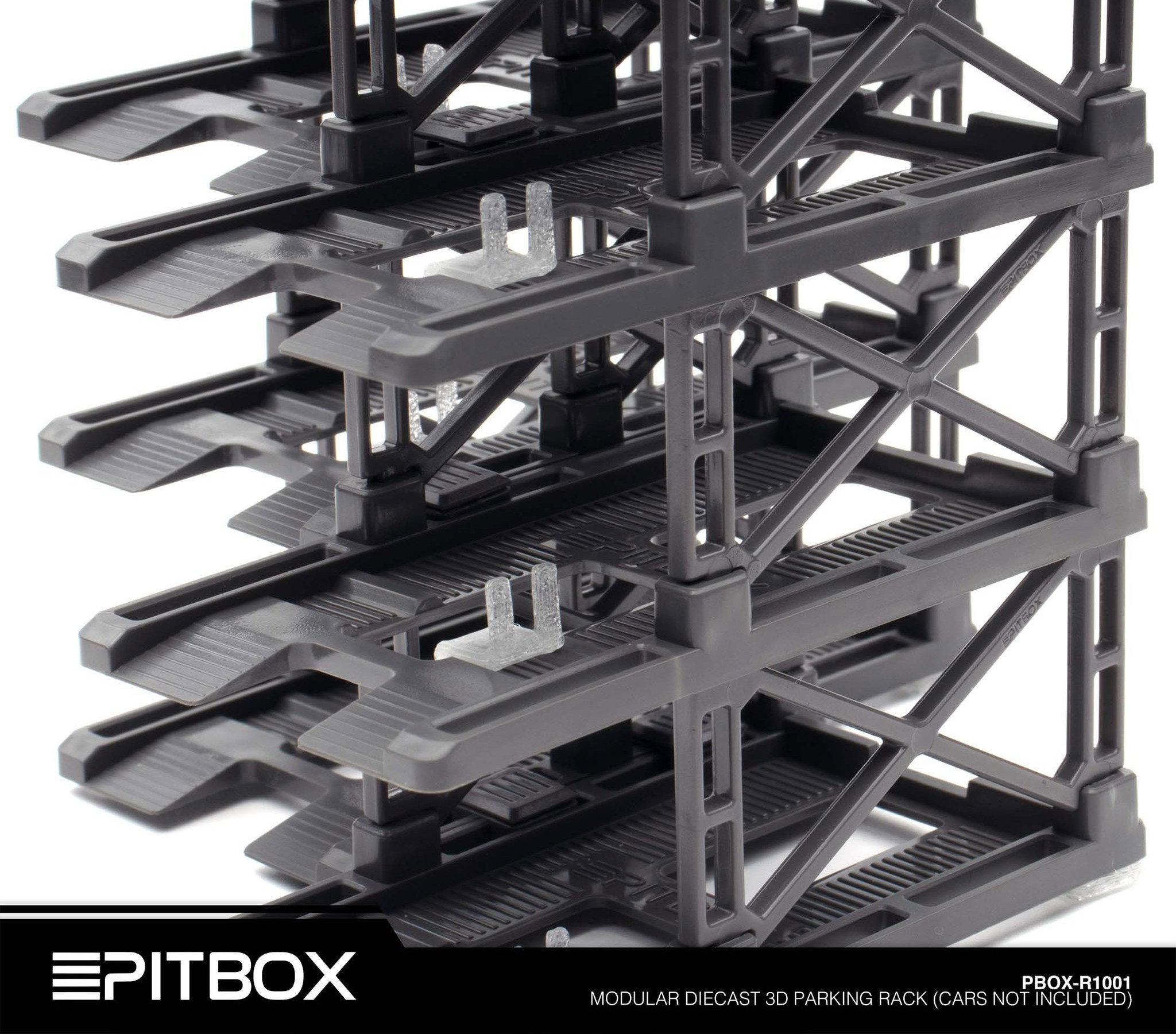 PITBOX MODEL 1/64 PARKING RACK (GREY) - 10 BAY_4
