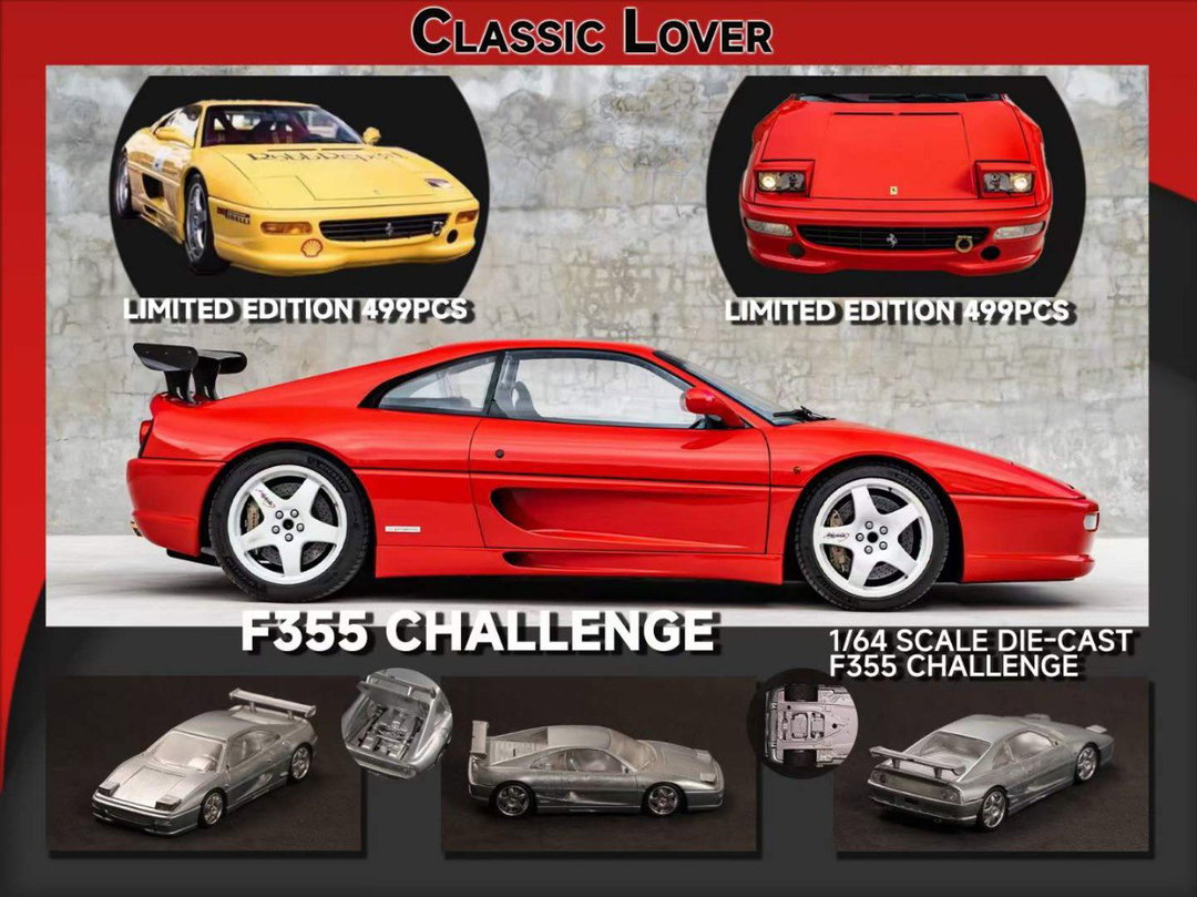 CLASSIC LOVER MODEL 1/64 FERRARI F355 CHALLENGE