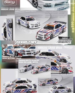 MORTAL MODEL 1/64 SKYLINE ER34 BLITZ