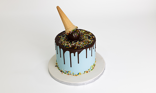 Blue Cone Cake