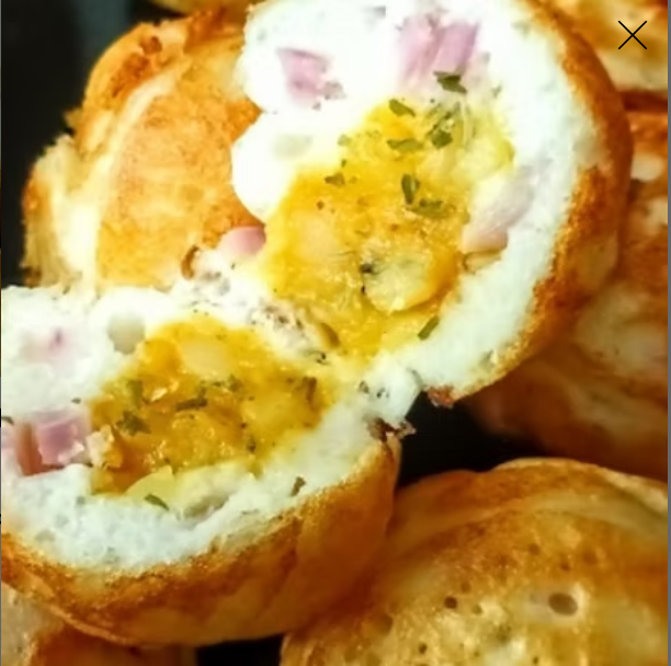Home Paddu with Potato filling