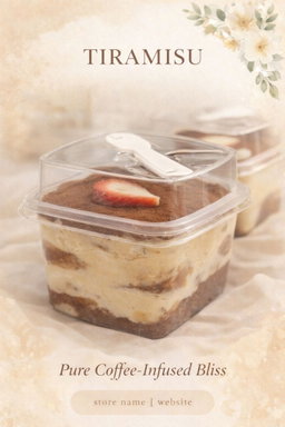 Classic Coffee Tiramisu ☕ | Cup (with Spoon)