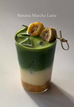 Iced Banana Matcha Latte