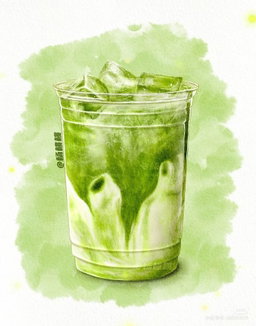 Iced Spanish Matcha Latte
