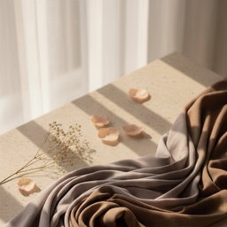 Wardéya | Série Fleur | Fleur Sephia & Fleur Mist | Hijab Pahmina