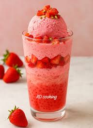 Strawberry  falooda
