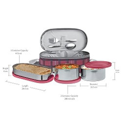 Corporate Lunch Stainless Steel Containers Set of 3