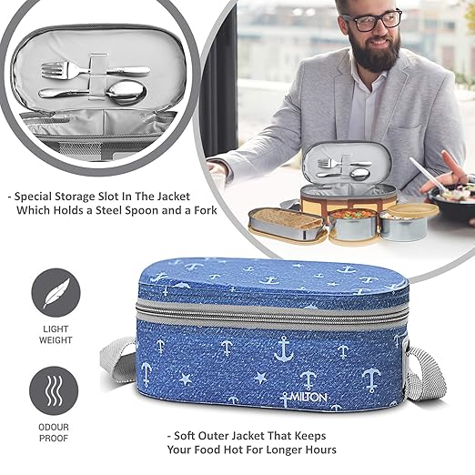 Corporate Lunch Stainless Steel Containers Set of 3_3