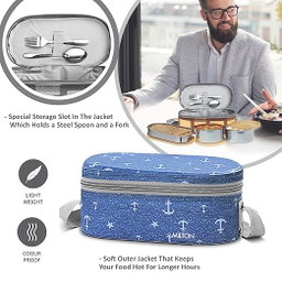 Corporate Lunch Stainless Steel Containers Set of 3
